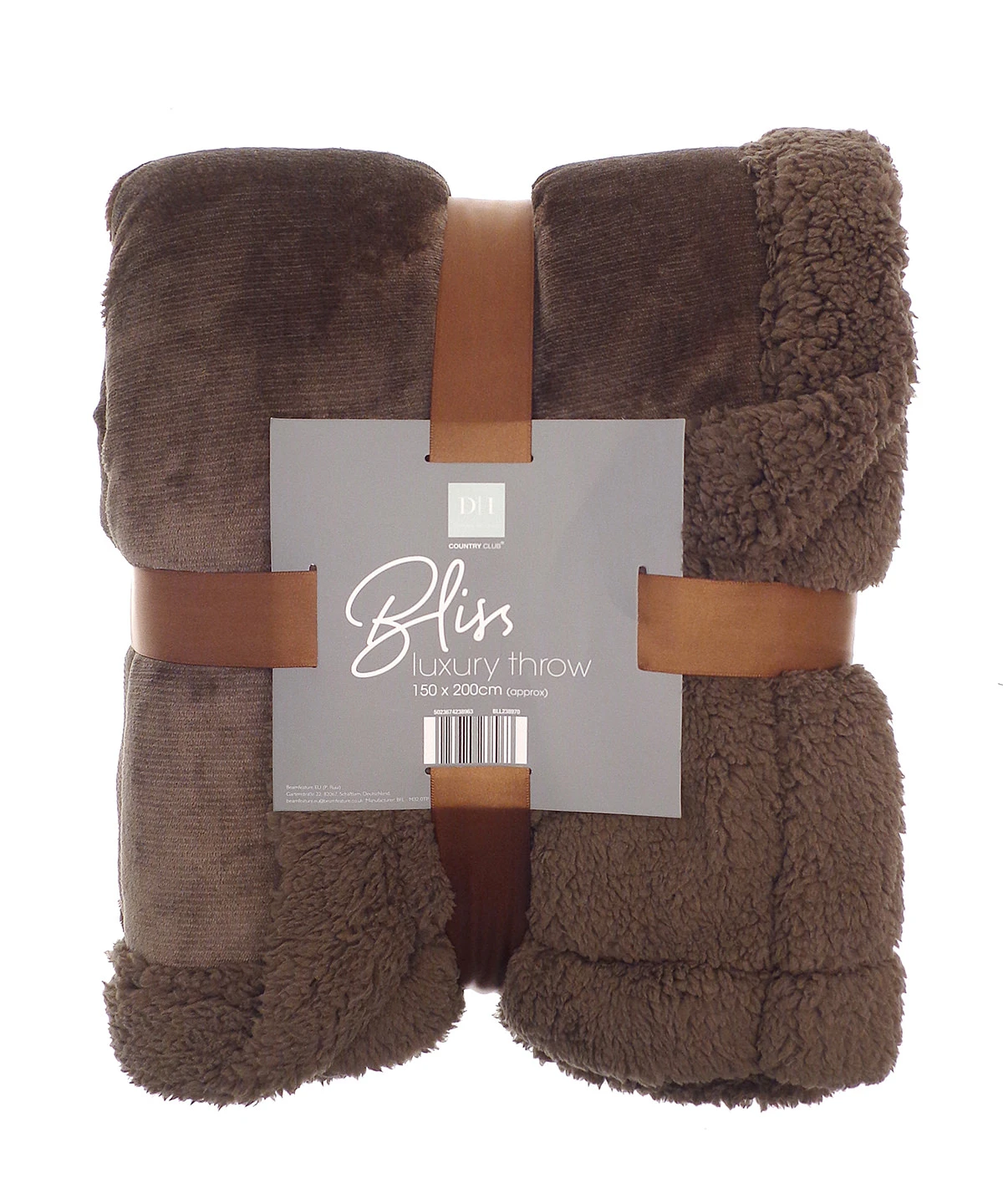 Ribbon Sherpa winter throw
