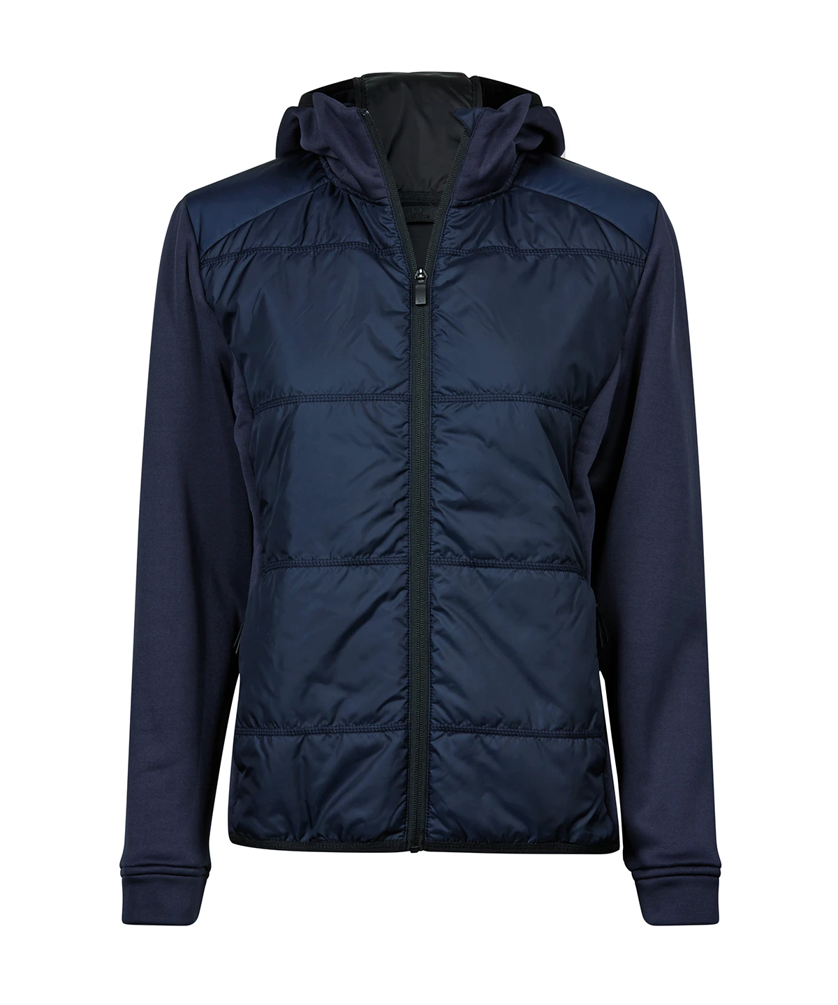 RADical Rogues Women’s hybrid-stretch hooded jacket TJ084: Navy/Navy