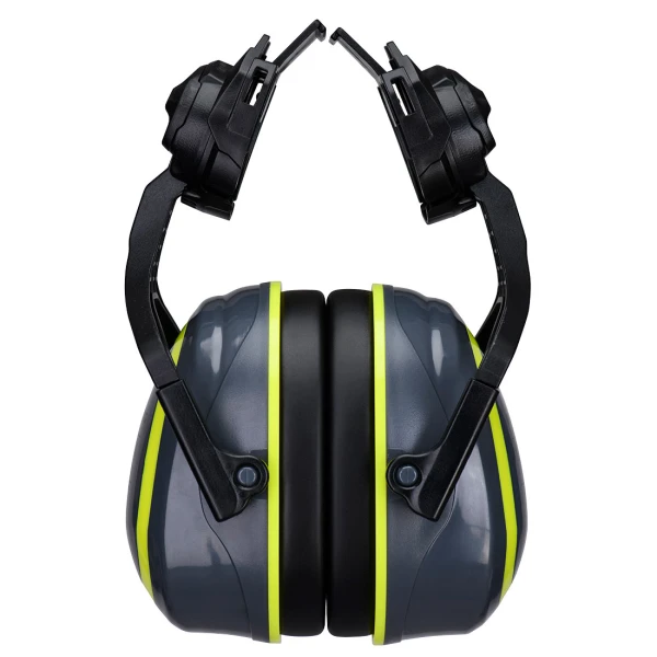 Portwest HV Extreme Ear Defenders Medium Clip-On Metal Free