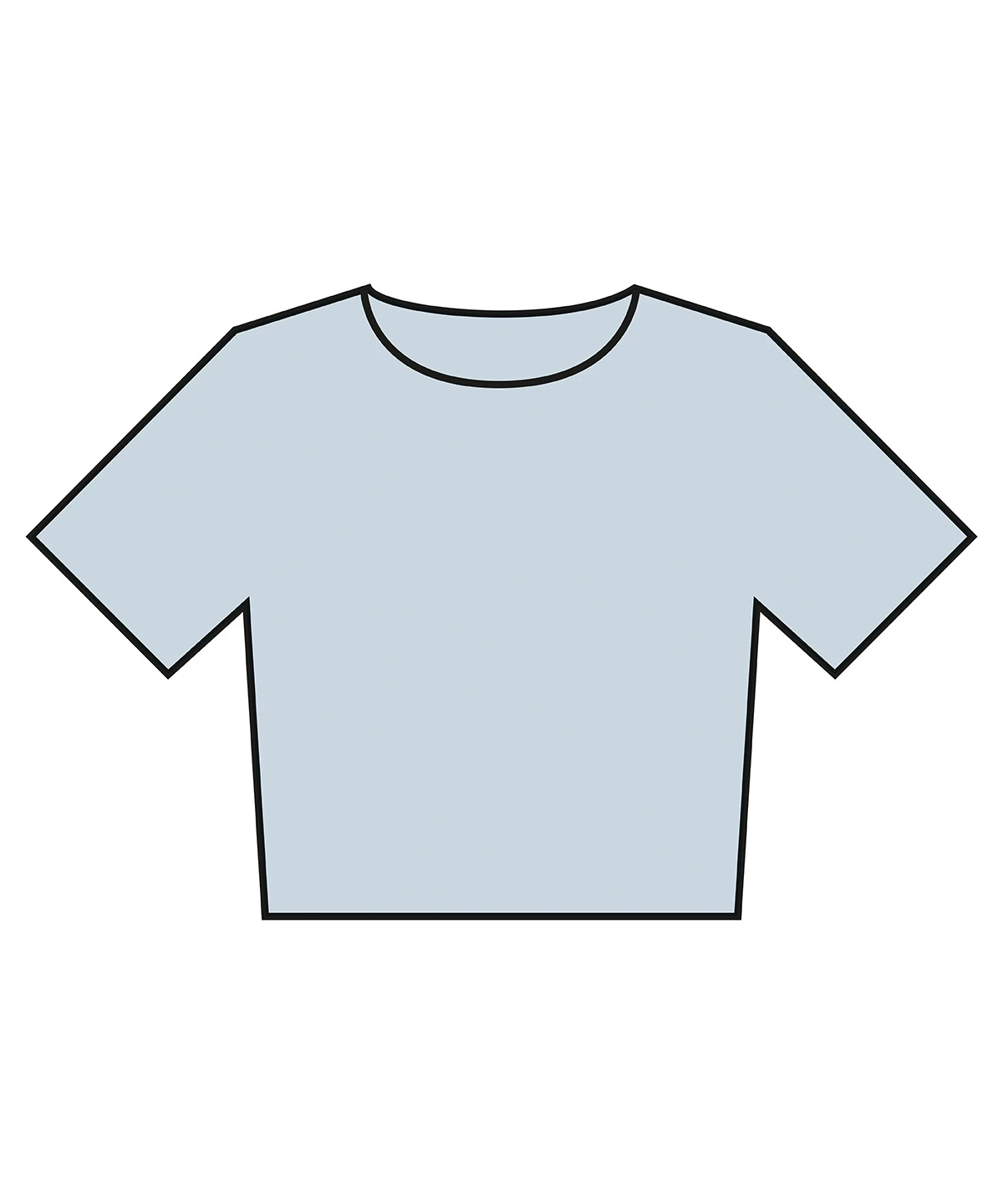 Bella+Canvas Women’s heavyweight washed cropped tee