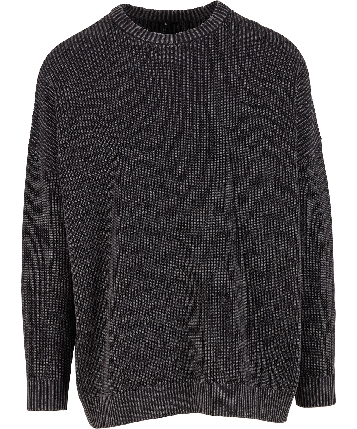 Build Your Brand Acid washed knitted oversized sweater
