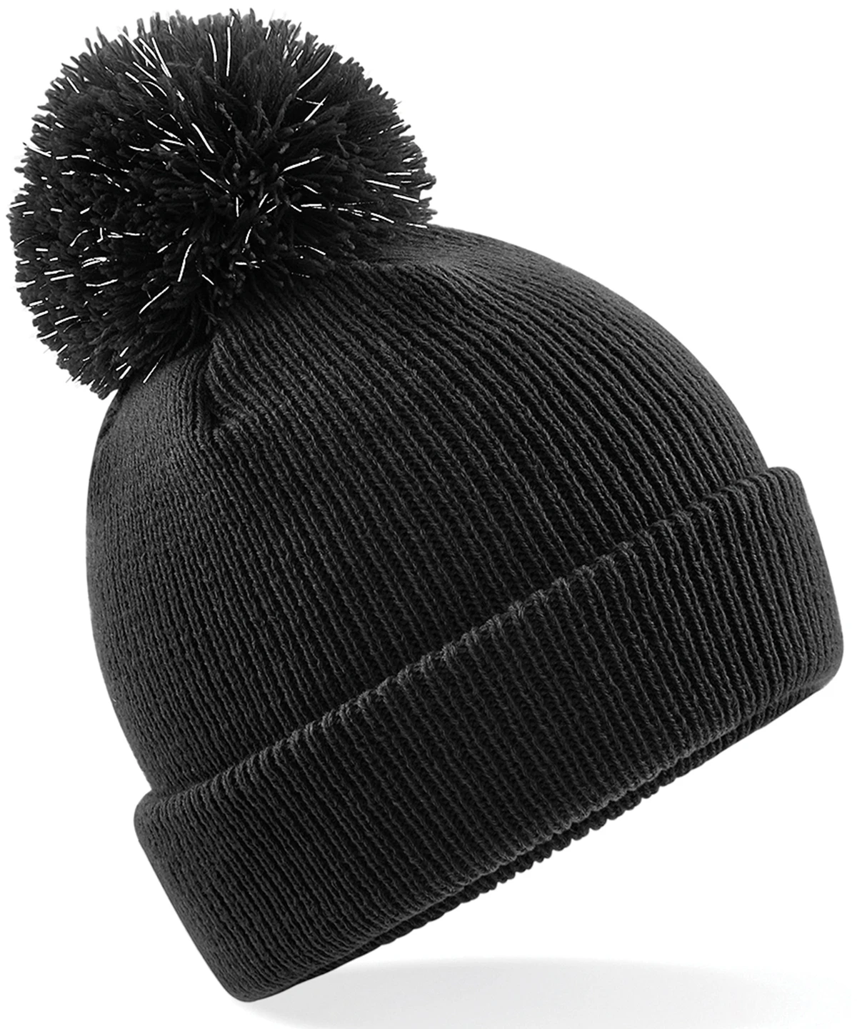 Beechfield Junior reflective bobble beanie