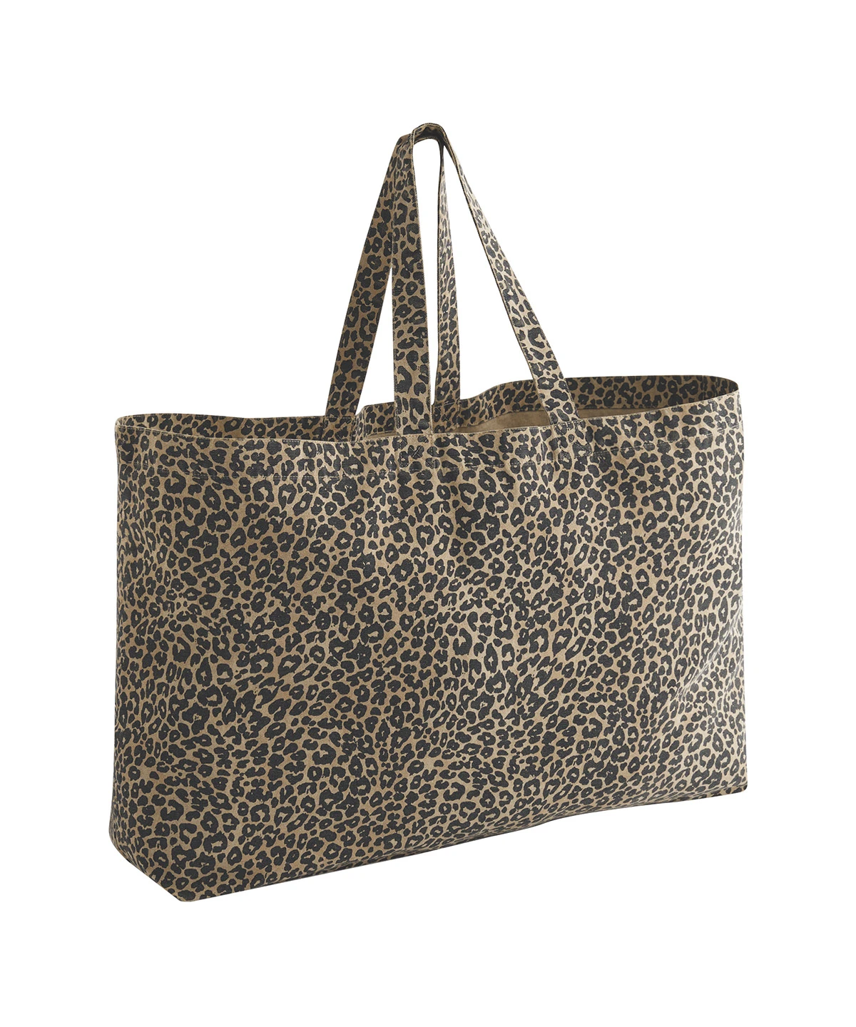 Westford Mill Leopard print canvas oversized tote bag