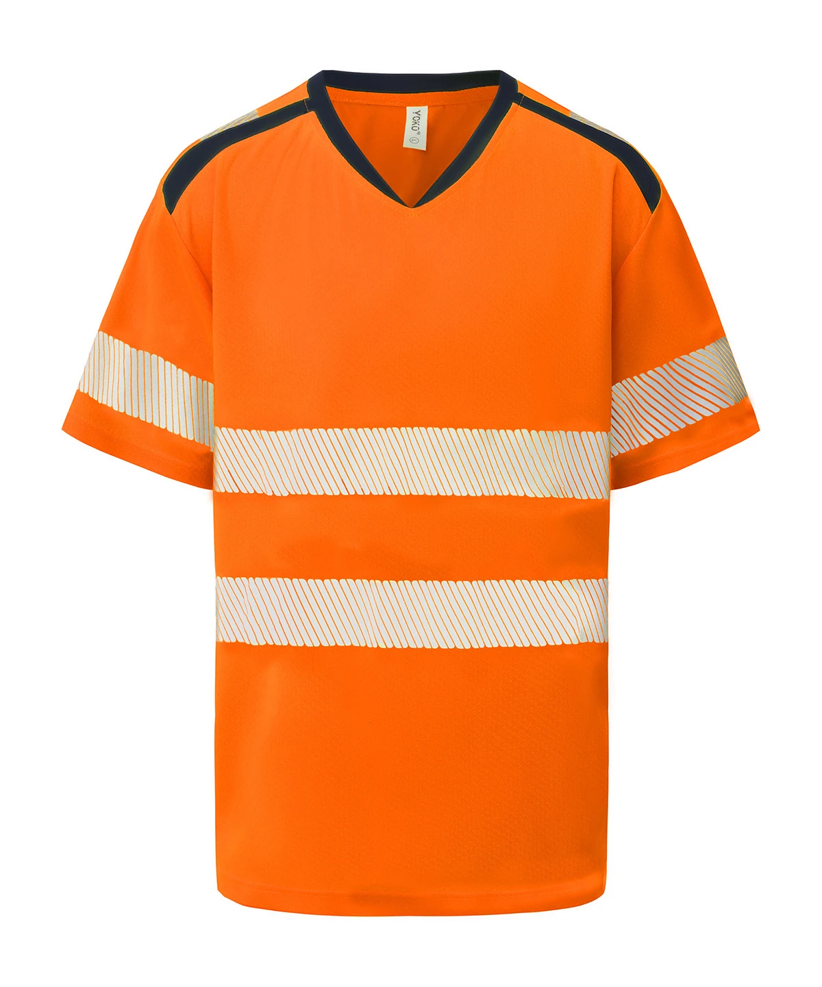 Yoko Hi-vis mandarin collar comfort trim t-shirt (HVJ430)