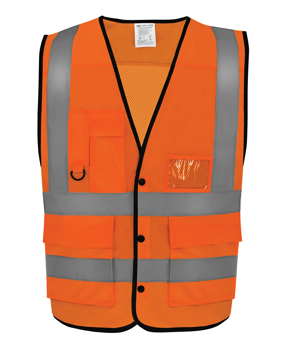 Yoko Hi-vis superior open mesh button waistcoat (HVW860)
