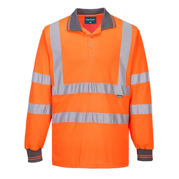 Portwest ES1 Essential Hi-Vis Polo Shirt L/S