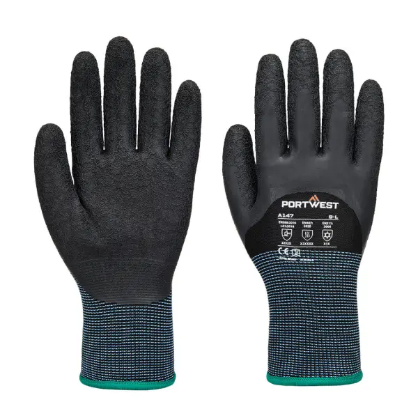 Portwest Cold 13 Latex Crinkle 3/4 Dipped Glove