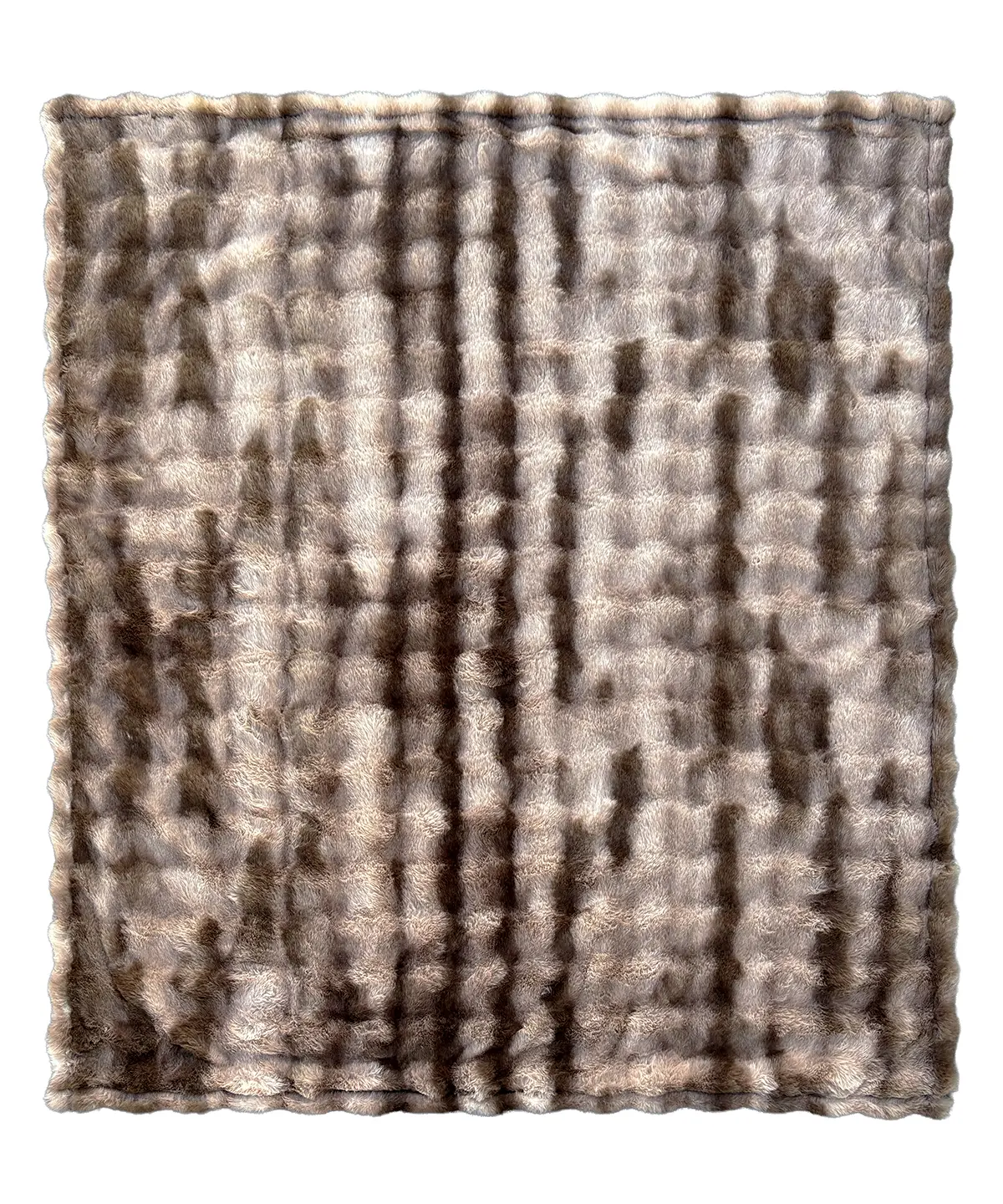 Ribbon Luxury faux fur heated throw (127 x 152cm)