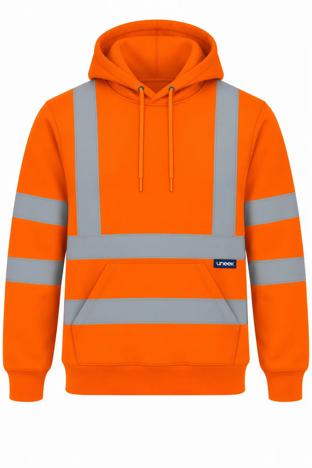 Uneek Hi Vis Hooded Sweatshirt