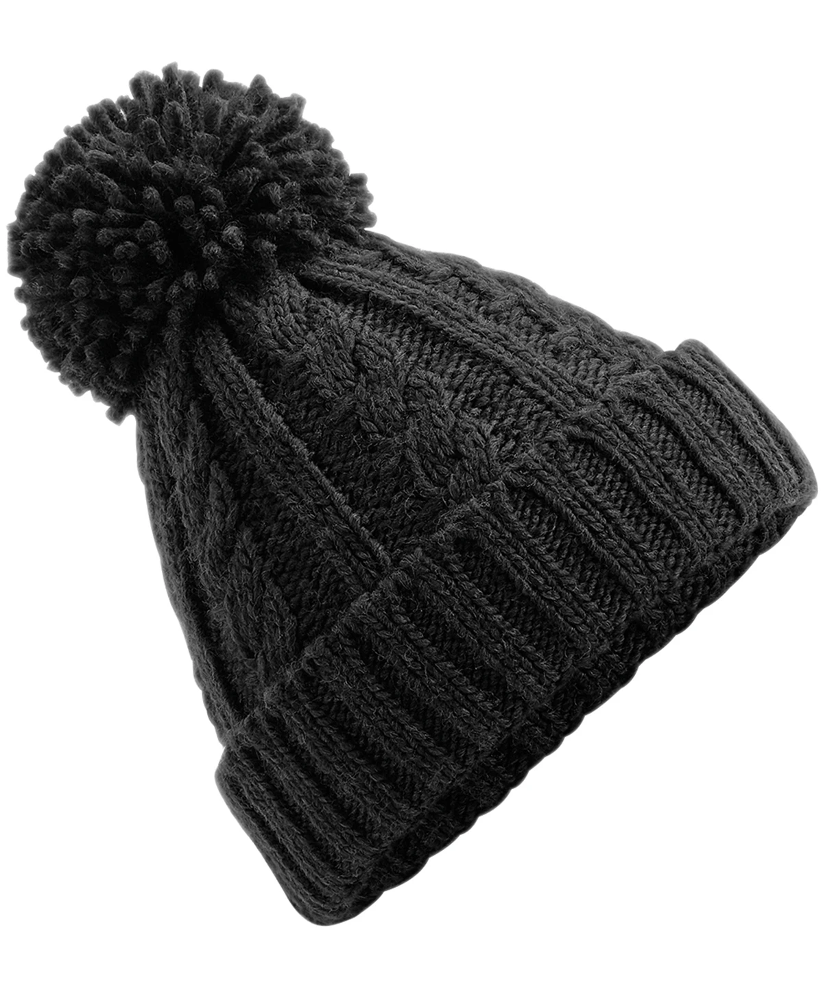 Beechfield Cable knit melange beanie