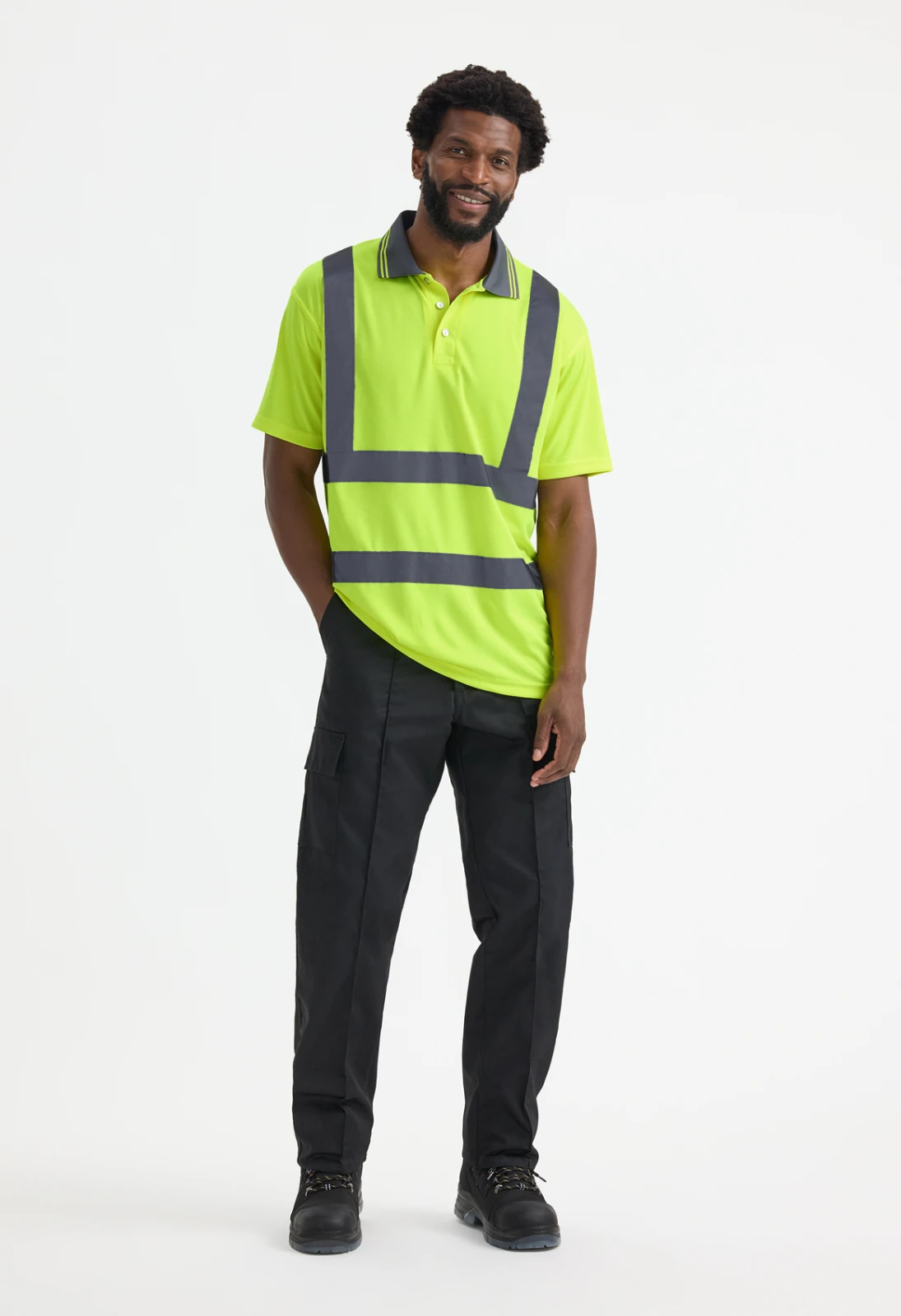Uneek Hi Vis Short Sleeve Polo Shirt | MyWorkwear