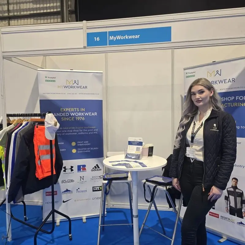 MyWorkwear team on their expo stand 