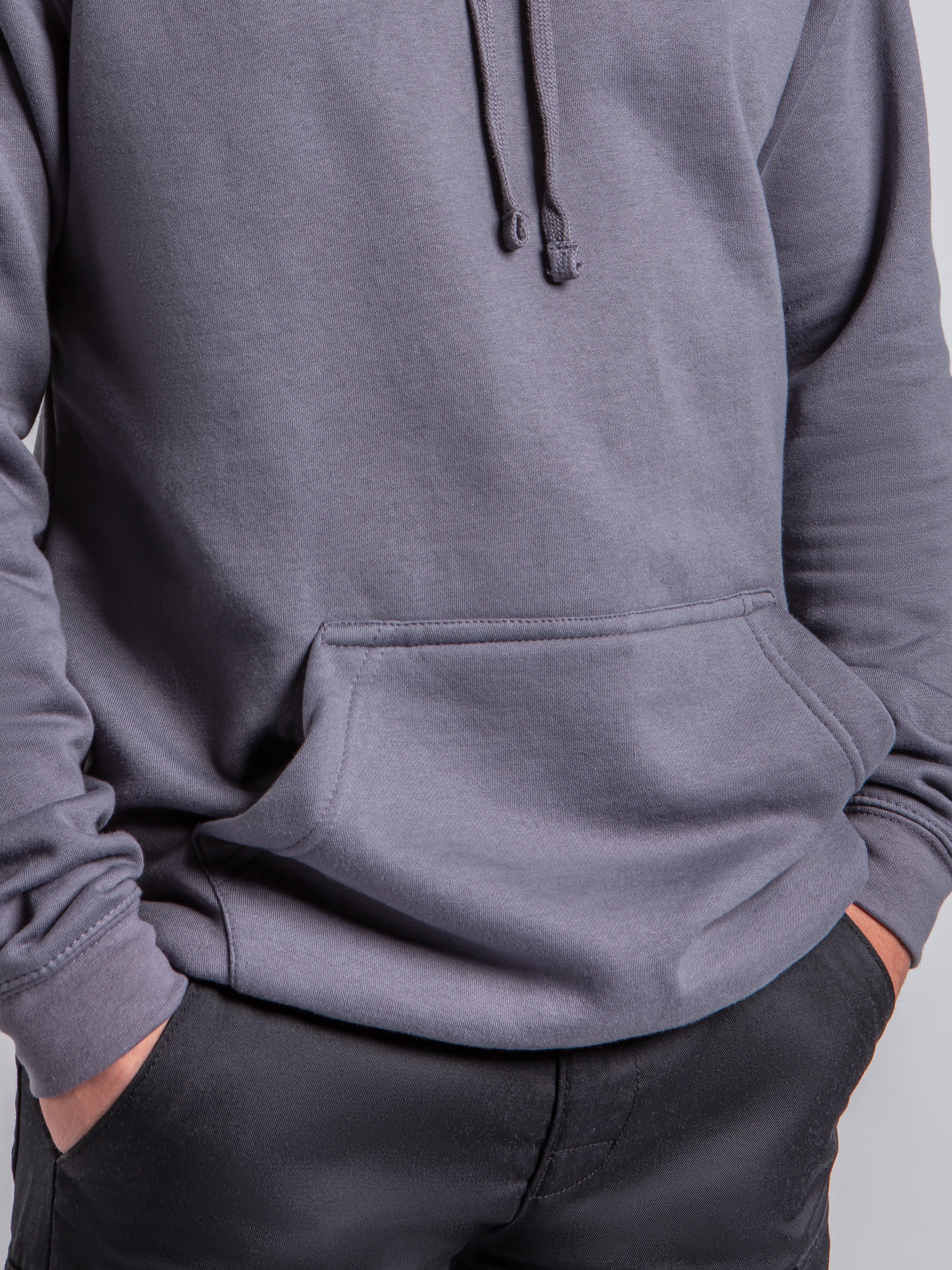   Grey hoodie with Kangaroo style pocket  