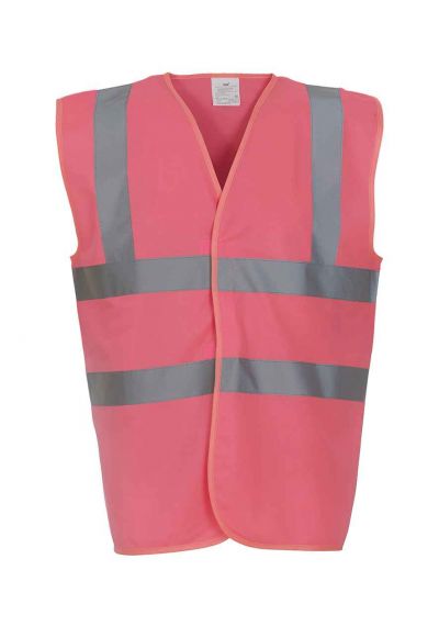 Yoko Hi-vis reflective border kids waistcoat (HVW102CH)