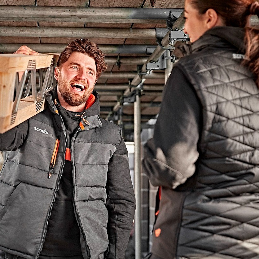 Men and women working together in the construction industry.