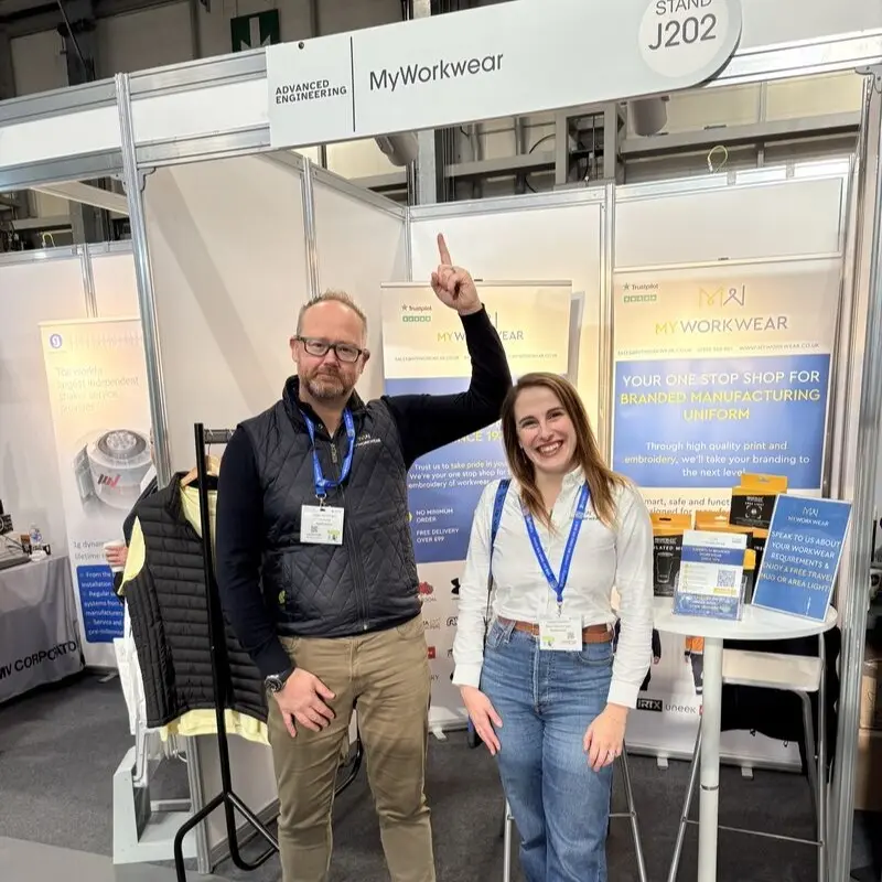 MyWorkwear team on their expo stand 