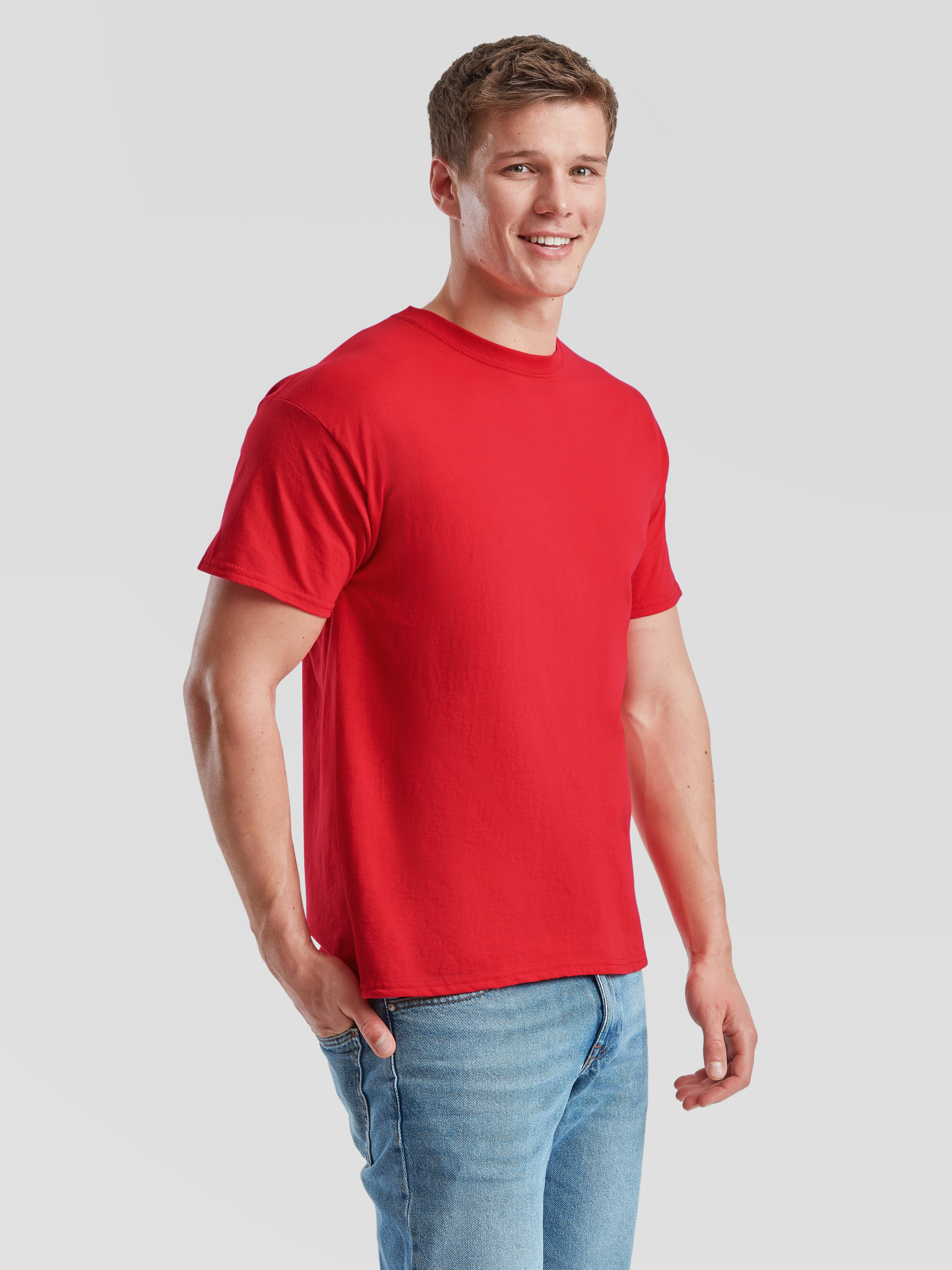 Red t-shirt with tubular body 