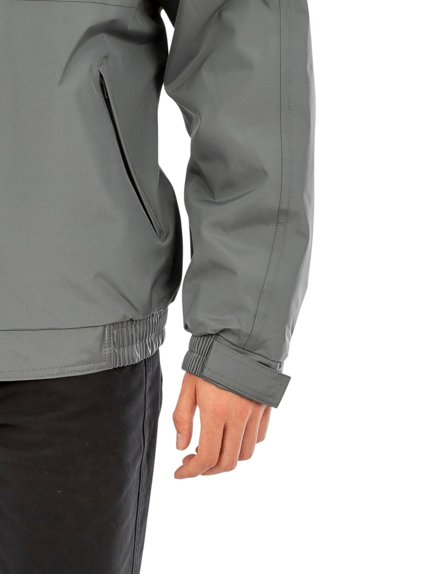 Grey jacket with Tear release adjustable cuff 