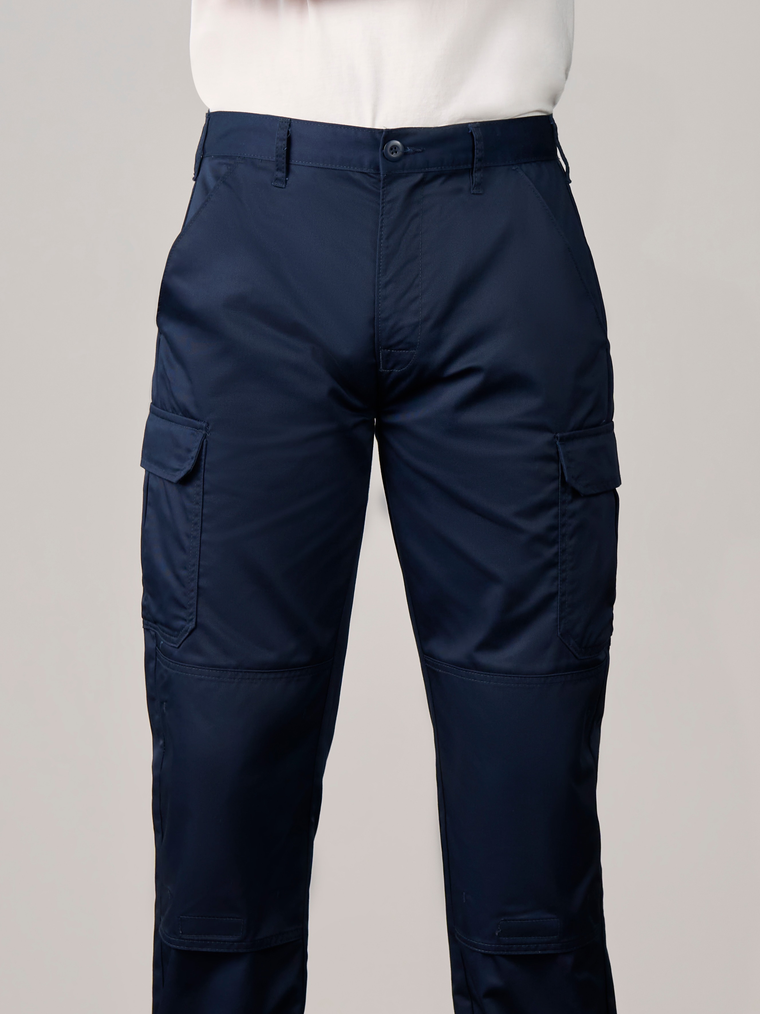 Navy Cargos with Knee pad pockets 