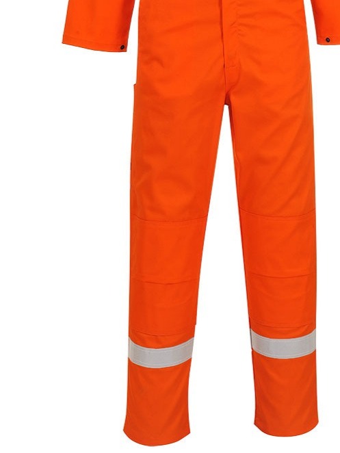 Orange coveralls with Rule pocket 