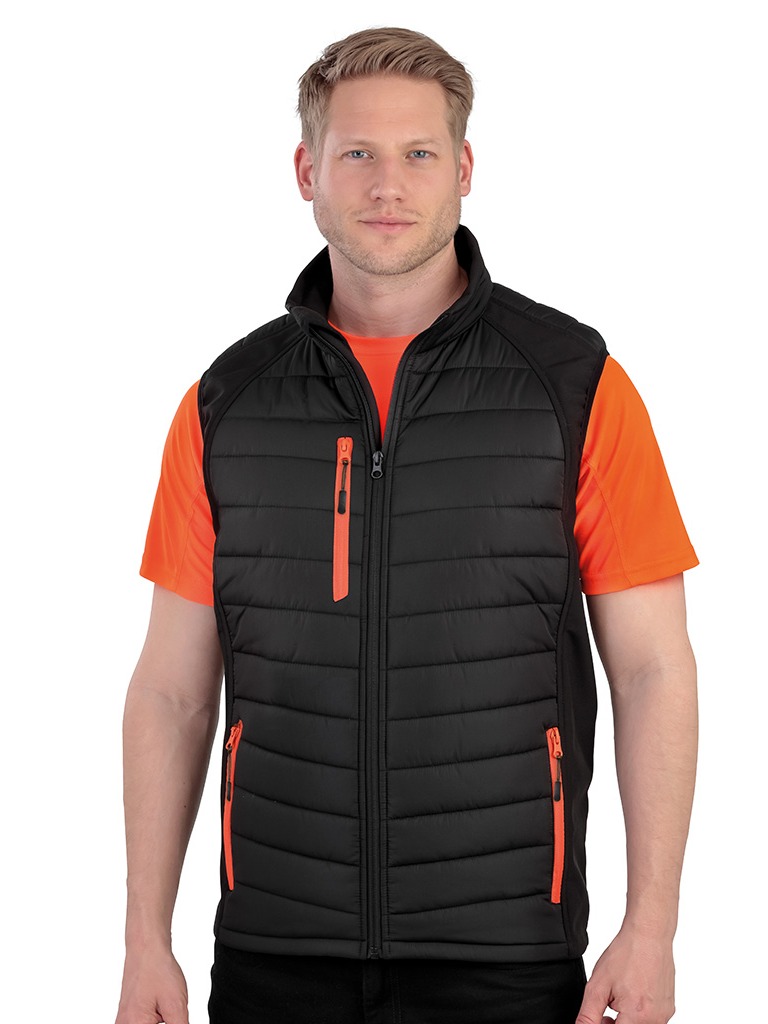 Black gilet with Padded Body 